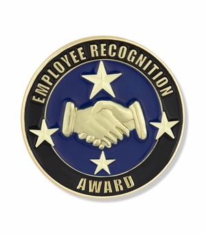 7/8 INCH EMPLOYEE RECOGNITION AWARD LAPEL PIN