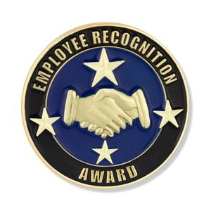 7/8 INCH EMPLOYEE RECOGNITION AWARD LAPEL PIN
