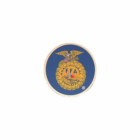 7/8-Inch in Diameter Round Metal Future Farmers Medallion Insert with Enameled Finish