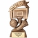7" BASKETBALL BANNER TROPHY ANTIQUE GOLD RESIN FINISH MATTE GOLD