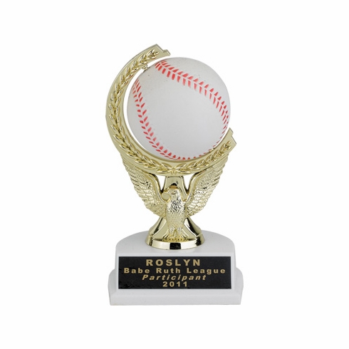 7 INCH BASEBALL SPINNER TROPHY