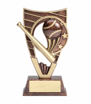 7 INCH BASEBALL SPORT THEME TROPHY WITH WEIGHTED PLASTIC