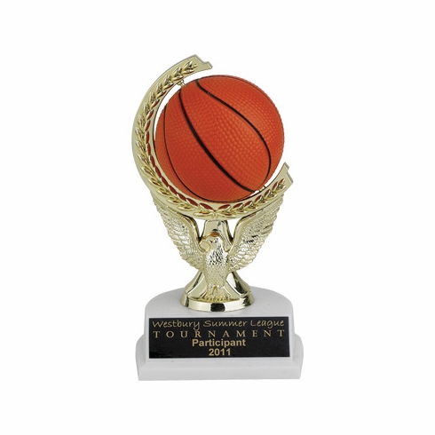 7 INCH BASKETBALL SPINNER TROPHY