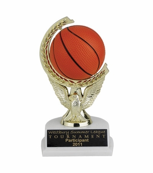7 INCH BASKETBALL SPINNER TROPHY
