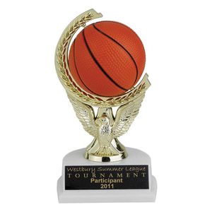7 INCH BASKETBALL SPINNER TROPHY