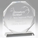 7 INCH CRYSTAL 8 SIDED OCTAGON AWARD 