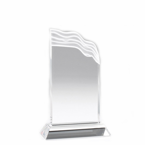 7 INCH CRYSTAL WAVE TROPHY 