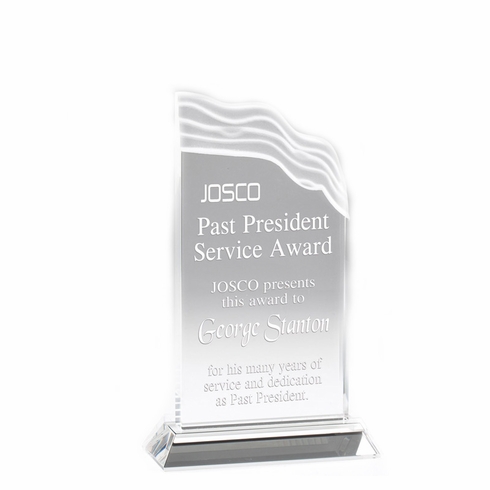 7 INCH CRYSTAL WAVE TROPHY 