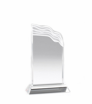 7 INCH CRYSTAL WAVE TROPHY 