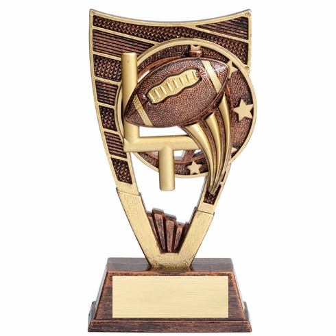 7 INCH FOOTBALL SPORT THEME TROPHY WITH WEIGHTED PLASTIC