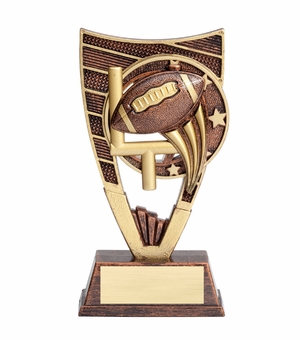 7 INCH FOOTBALL SPORT THEME TROPHY WITH WEIGHTED PLASTIC