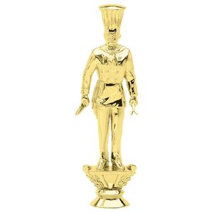 7 INCH GOLD PLASTIC CHEF TROPHY FIGURE