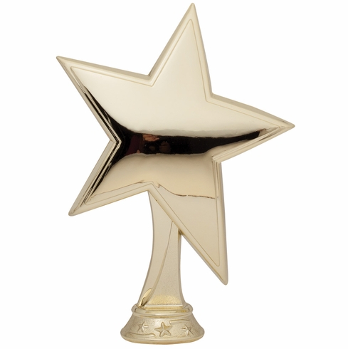 7 INCH GOLD PLASTIC STAR FIGURE 