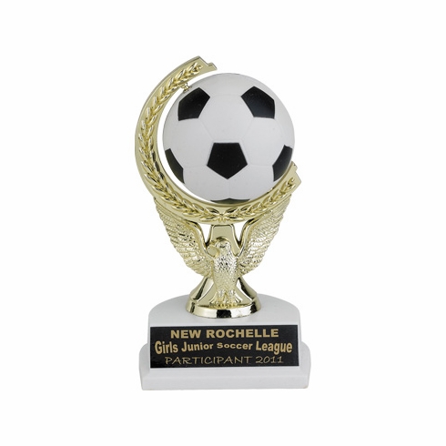 7 INCH SOCCER SPINNER TROPHY