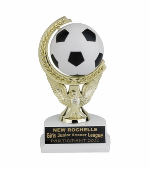 7 INCH SOCCER SPINNER TROPHY