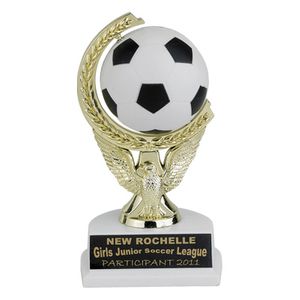 7 INCH SOCCER SPINNER TROPHY