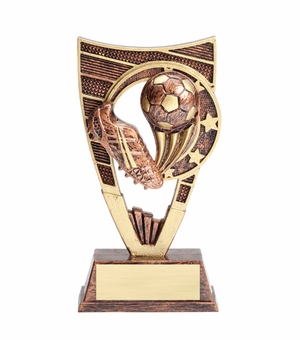 7 INCH SOCCER SPORT THEME TROPHY WITH WEIGHTED PLASTIC