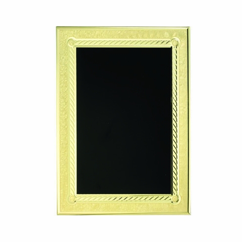 7 X 10 BLACK/GOLD  ALUM.PLATE