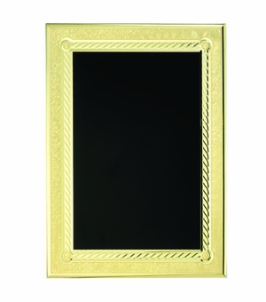 7 X 10 BLACK/GOLD  ALUM.PLATE
