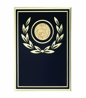 7 X 10 BLACK/GOLD ALUMINUM PLATE HOLDS INSERT
