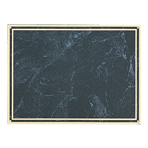 7 X 10 INCH BLACK MARBLEIZED PLATE