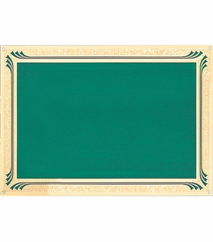 7 X 10 GREEN SCREENED PLATE