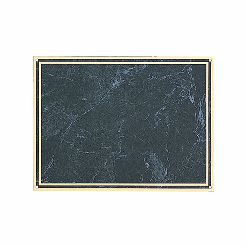 7 X 10 INCH BLACK MARBLEIZED PLATE