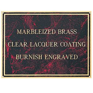 7 X 10 RED MARBLEIZED PLATE