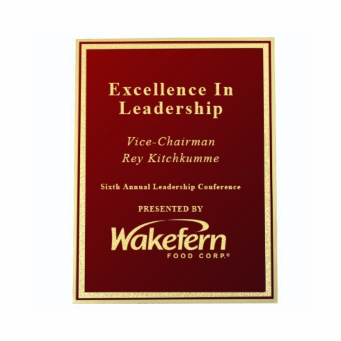 7 X 10 SCREENED RED PLATE