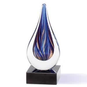 7 INCH BLOWN GLASS COLORS AWARD 