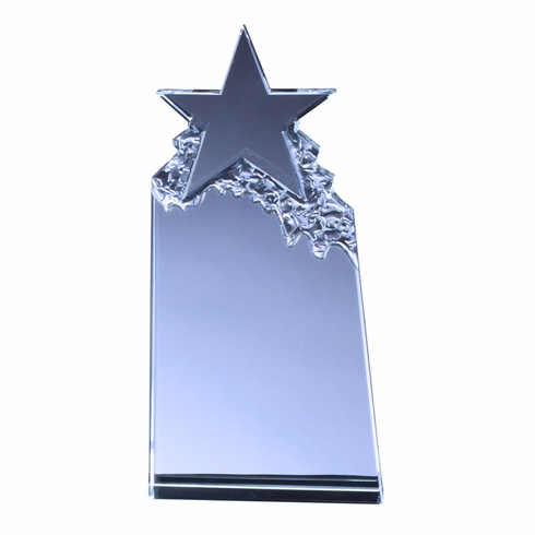 7 X 3-1/2 INCH OPTICAL CRYSTAL TOWER STAR AWARD