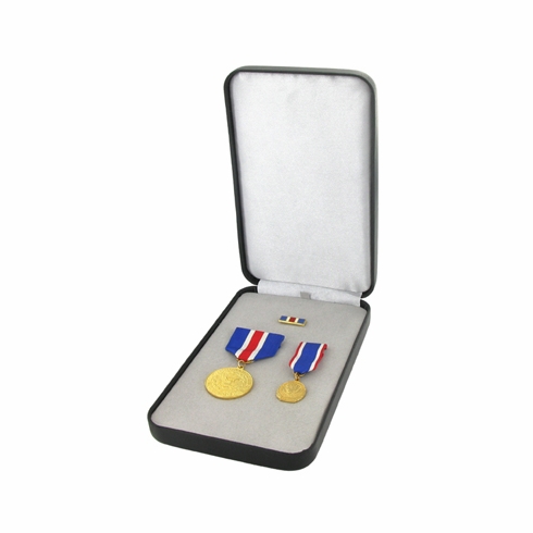 7 X 4-1/4 INCH DECORATION BOX WITH GREY VELOUR