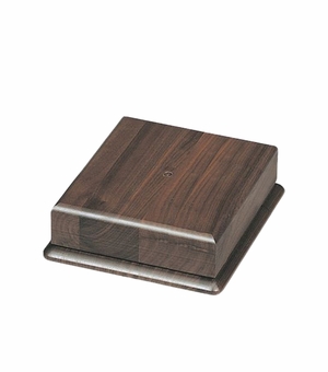 7 X 7 INCH SQUARE GENUINE WALNUT BASE