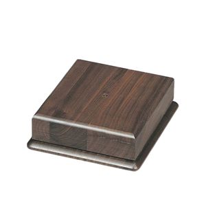 7 X 7 INCH SQUARE GENUINE WALNUT BASE