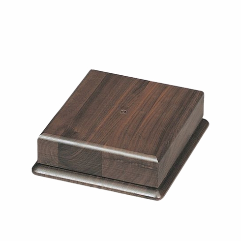 7 X 7 INCH SQUARE GENUINE WALNUT BASE