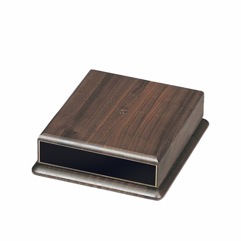 7 X 7 INCH SQUARE GENUINE WALNUT BASE