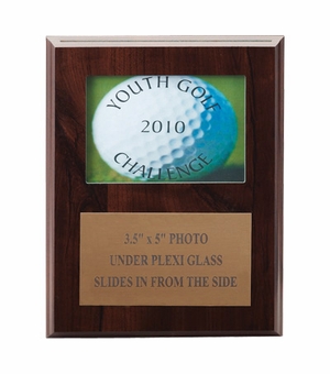 7 X 9 INCH PHOTO PLAQUE HOLDS 3-1/2X5 PHOTO