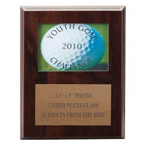 7 X 9 INCH PHOTO PLAQUE HOLDS 3-1/2X5 PHOTO