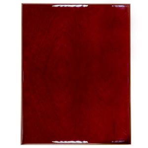 7 X 9 INCH PIANO FINISH DARK CHERRY WOOD PLAQUE BOARD