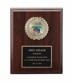 7 X 9 INCH PLAQUE WITH BLACK PLATE TAKES INSERT