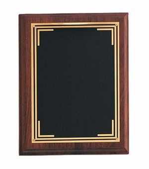 7 X 9 INCH PLAQUE WITH BLACK SCREENED PLATE
