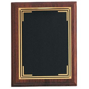 7 X 9 INCH PLAQUE WITH BLACK SCREENED PLATE