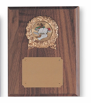 7 X 9 INCH PLAQUE WITH GOLD PLATE TAKES INSERT