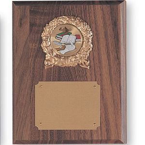 7 X 9 INCH PLAQUE WITH GOLD PLATE TAKES INSERT