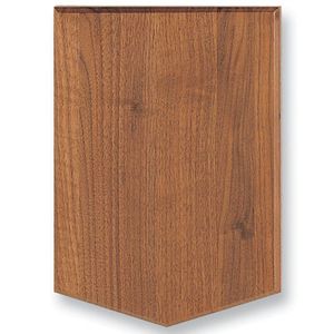 7 X 9 WALNUT PLAQUE, 5 POINTS