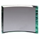7" x 9" x 3/4" PREMIUM GLASS CURVED AWARD JADE COLOR BEVELED EDGE