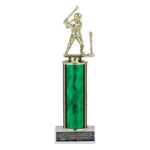 8-1/2, 9-1/2, 10-1/2 INCH SPLASH ONE COLUMN TROPHY TAKES FIGURE