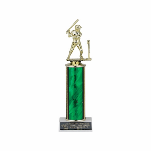 8-1/2, 9-1/2, 10-1/2 INCH SPLASH ONE COLUMN TROPHY TAKES FIGURE