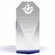 8-1/2 INCH BEVELED CRYSTAL TOWER BLUE BASE