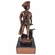 8-1/2 INCH HEIGHT MINUTEMAN ANTIQUE BRONZE TROPHY ON BLACK MARBLE BASE